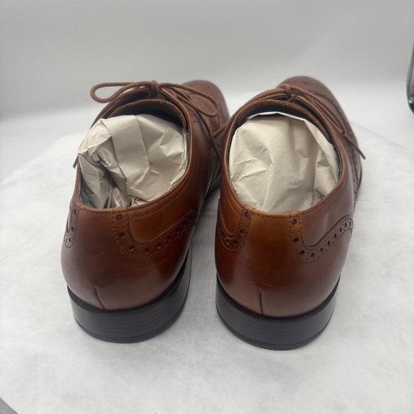 Cole Haan Brown Leather Oxford Shoes with Brogue Detailing Size 12 main image 5